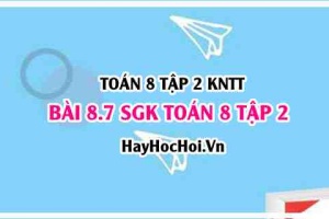 Bài 8.7 SGK Toán 8 tập 2 Kết nối tri thức